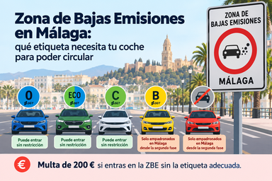 Zona de Bajas Emisiones en Málaga